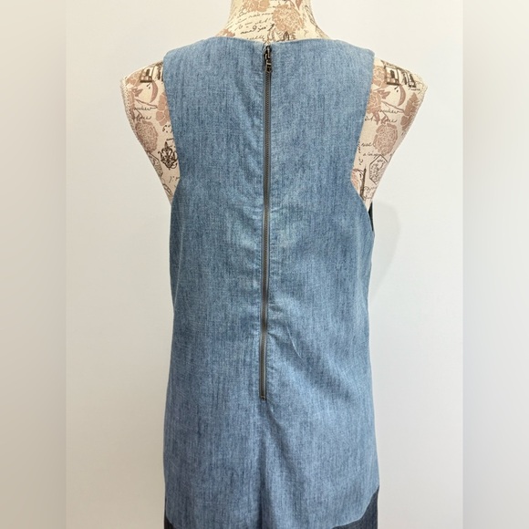 ALICE + OLIVIA Two-Tone Blue DORIS tank dress size 4 - Picture 7 of 14